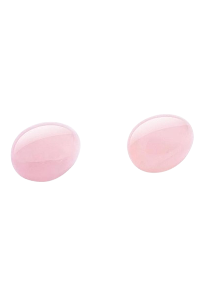 Le Wand Crystal Yoni Eggs Silicone Kegal Balls - Rose Quartz