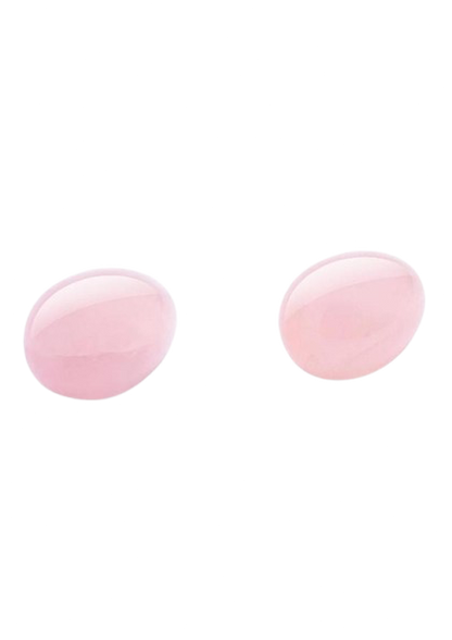 Le Wand Crystal Yoni Eggs Silicone Kegal Balls - Rose Quartz