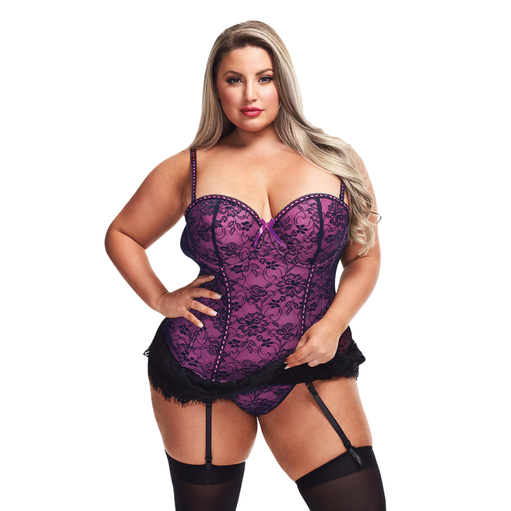 Lace Bustier & G-String