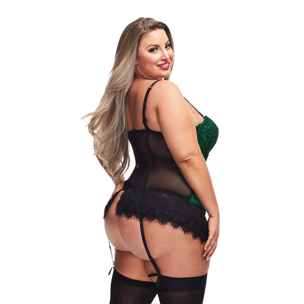 Lace Bustier & G-String