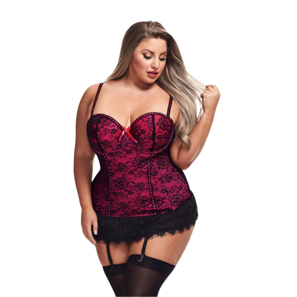 Lace Bustier & G-String