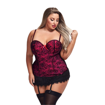 Lace Bustier & G-String