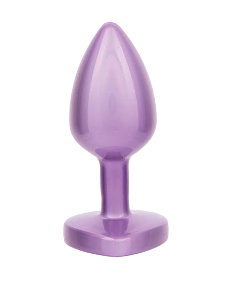 Jewel Small Amethyst Heart Plug