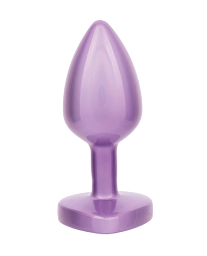 Jewel Small Amethyst Heart Plug