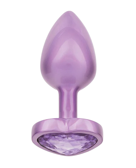 Jewel Small Amethyst Heart Plug