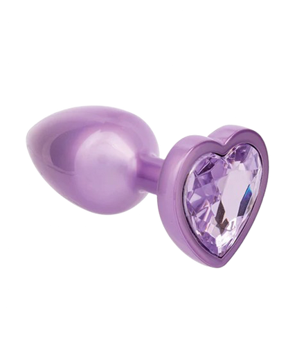 Jewel Small Amethyst Heart Plug