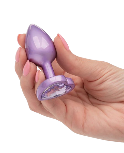 Jewel Small Amethyst Heart Plug